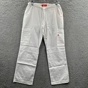 Women Medical Cargo Scrub Pants XS Healthcare Nurse Utility Workwear Draw String